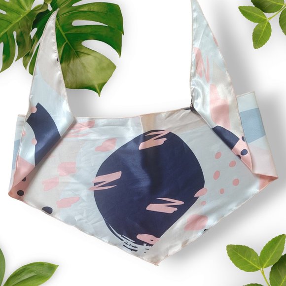 SHEIN Tops - Cotton/Satin-Feel Triangle Bandeau Top, sz Small 🛒Add-for-$5